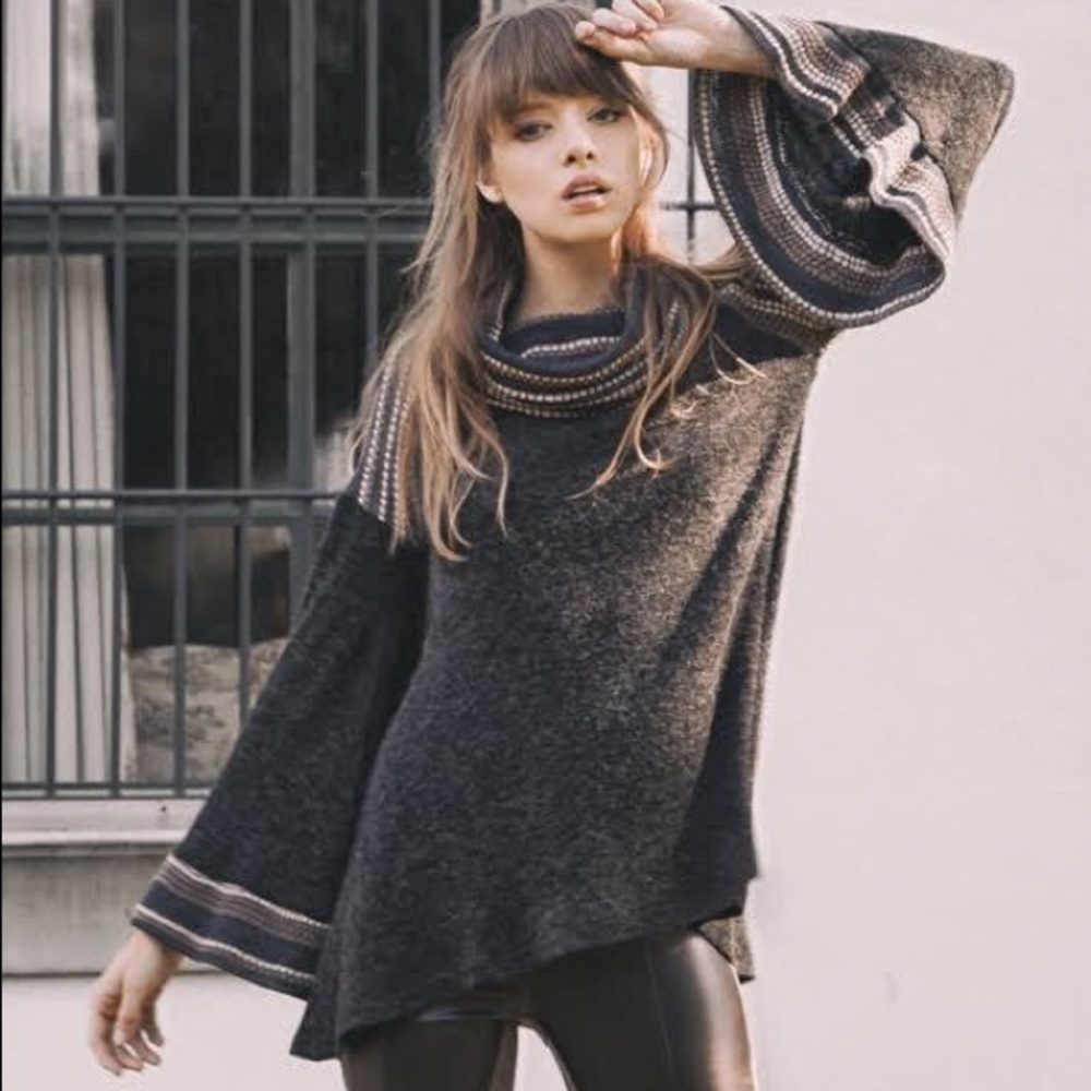 Ryu Wide Bell Sleeve Sweater